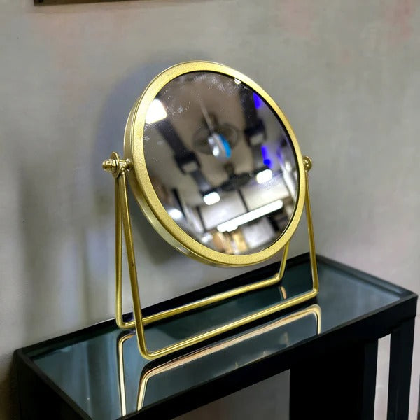 Nordic Brass Gold Metal Makeup Mirror