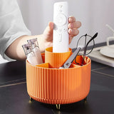 360° Rotating Makeup Brush Organizer