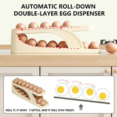 Automatic Roll-Down Double-Layer Egg Dispenser