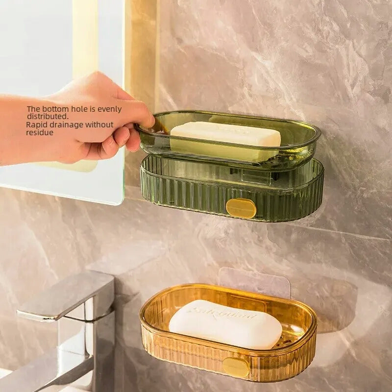 Childrenworld Soap Tray Waterproof Light Luxury Soap Plate