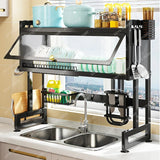 85cm Kitchen Storage Dish Rack With Cabinet