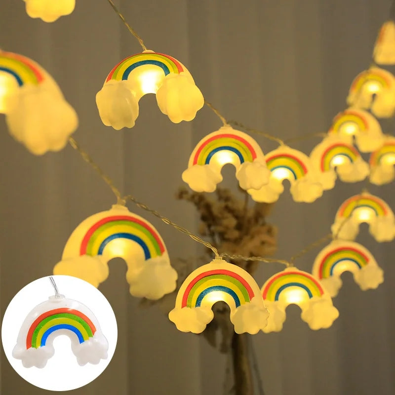 LED String Rainbow Cloud Light For Birthday Room Decorations