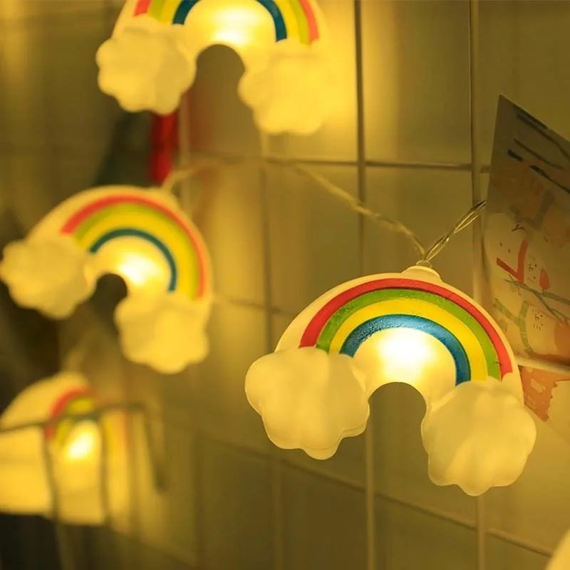 LED String Rainbow Cloud Light For Birthday Room Decorations