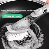 Dishwashing Brush With Detergent Dispenser