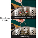 French fries basket stainless steel rice steamer vegetable fruit drain basket