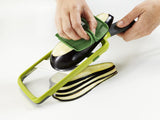 Multi Hand-held Mandoline Stainless Steel Slicer with Plastic Grip