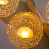 3 pcs Cup Transparent Crystal LED Candle For Decoration