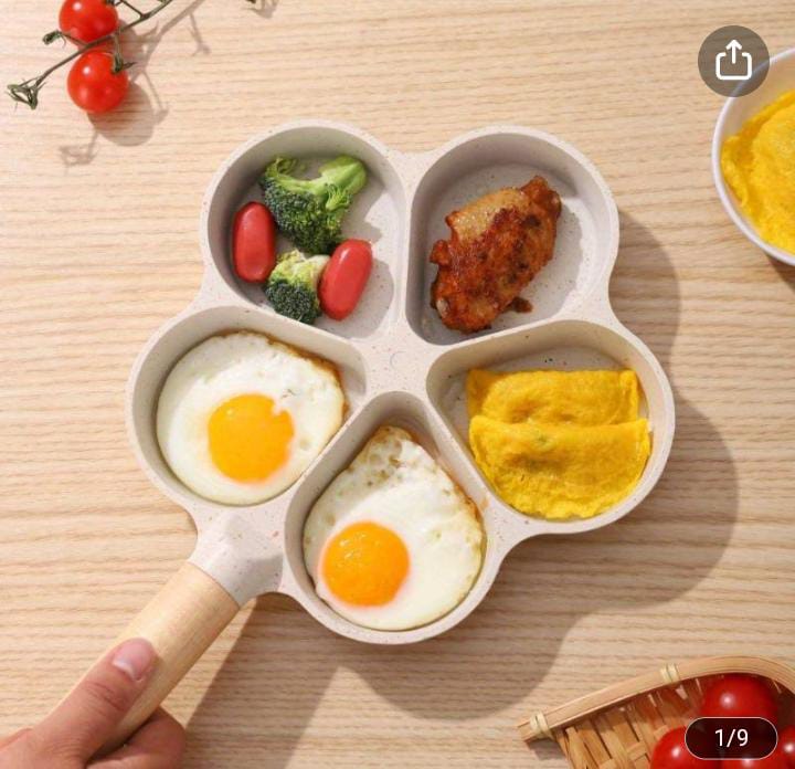 Nonstick Egg Pan, 5-Cup Egg Frying Pancake Pan