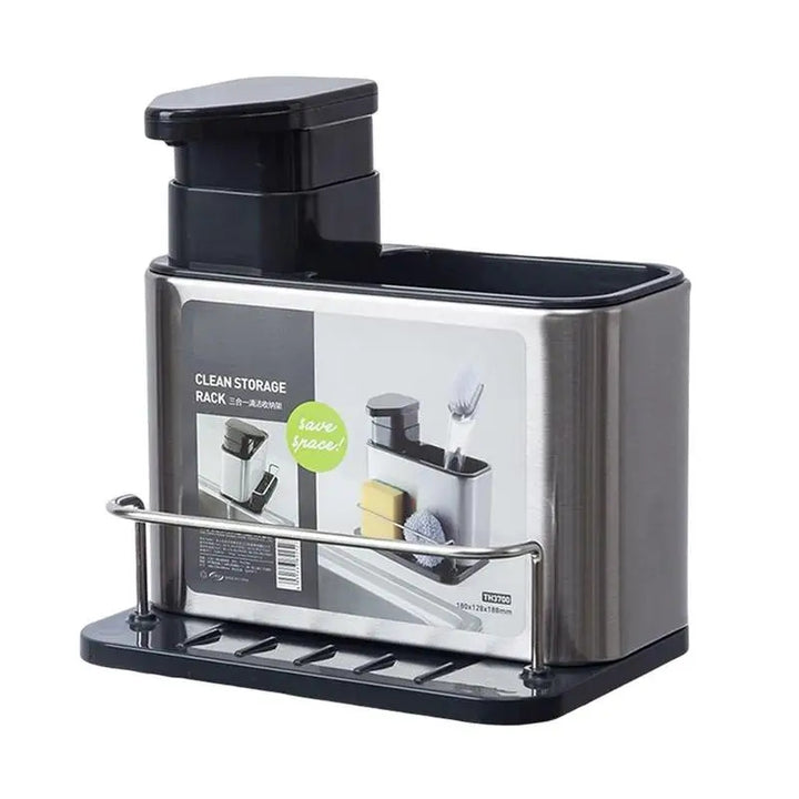 Sink Tidy With Soap Dispenser Metal