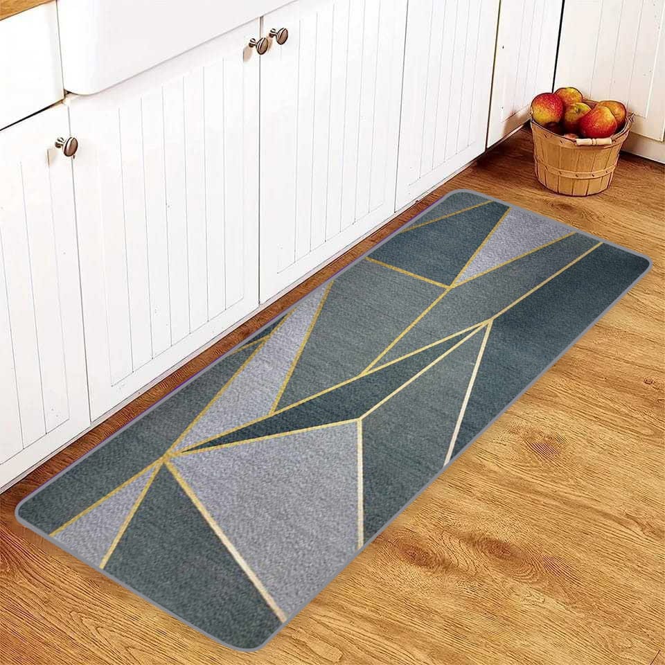 Modern Anti Slip Kitchen Bathroom & Home Runner (D)