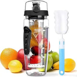 Acrylic Detox Sports Water Bottle with free cleaning brush