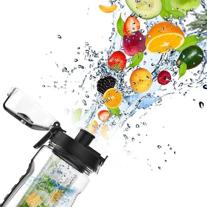 Acrylic Detox Sports Water Bottle with free cleaning brush