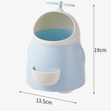 Cute Student Desktop Office Pen Holder Storage Bucket Comes with A Sharpener