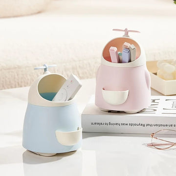 Cute Student Desktop Office Pen Holder Storage Bucket Comes with A Sharpener