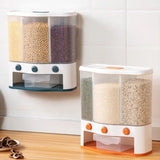 3 Grid Sealed Rice / Beans Storage Box 6 kg