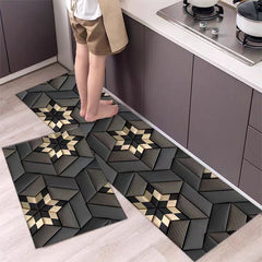 2 pcs set Kitchen , Bathroom ,HomeDecor Anti-Slip Absorbent Mat & Runner (M20)