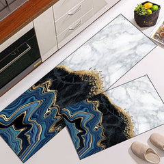 2 pcs set Kitchen , Bathroom ,HomeDecor Anti-Slip Absorbent Mat & Runner (M26)