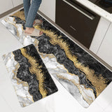 2 pcs set Kitchen , Bathroom ,HomeDecor Anti-Slip Absorbent Mat & Runner (C8)