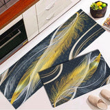 2 pcs set Kitchen , Bathroom ,HomeDecor Anti-Slip Absorbent Mat & Runner (K5)