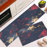 2 pcs set Kitchen , Bathroom ,HomeDecor Anti-Slip Absorbent Mat & Runner (K16)