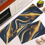 2 pcs set Kitchen , Bathroom ,HomeDecor Anti-Slip Absorbent Mat & Runner (K18)