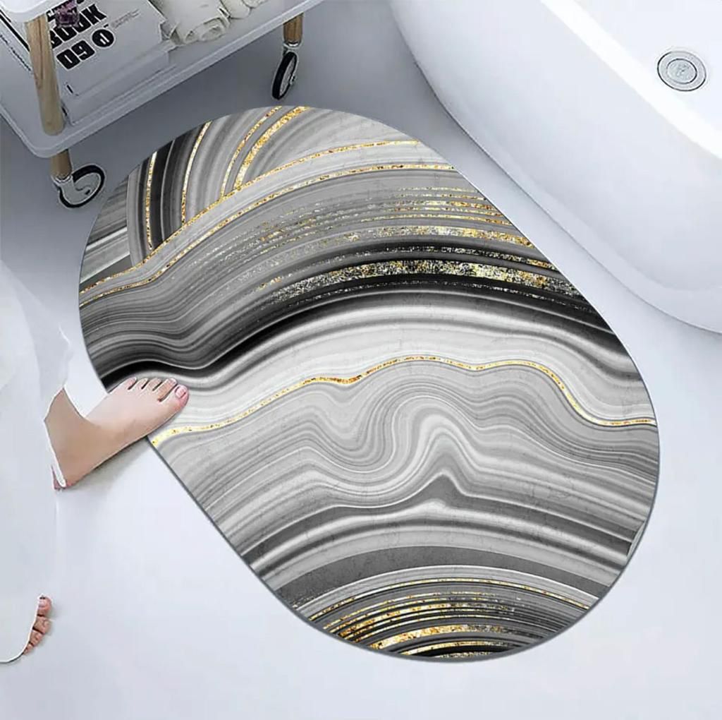 Floor Bath Mat Absorbent Non-Slip Round (C3)