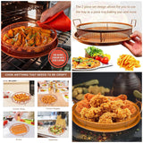 2 Piece Set Non-Stick Crisping Tray Round