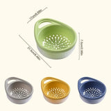 Food Organization Drain Basket Double Layer Multifunctional Draining Bowl