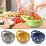 Food Organization Drain Basket Double Layer Multifunctional Draining Bowl