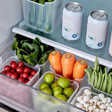 4PCS Refrigerator Storage Boxes Food Fresh Organizer