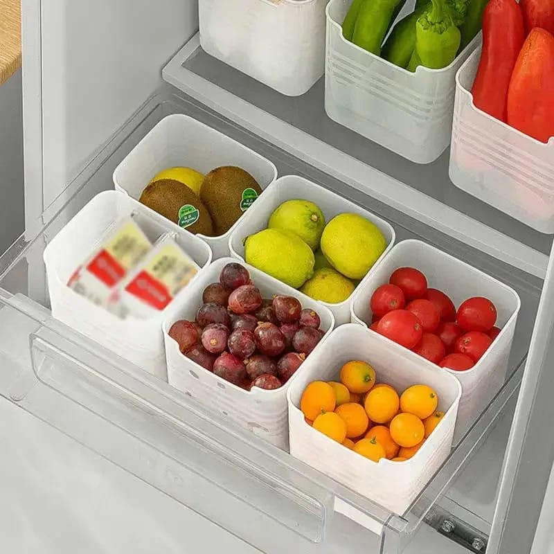 4PCS Refrigerator Storage Boxes Food Fresh Organizer