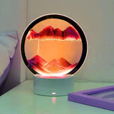 LED RGB Sandscape Lamp Moving Sand Art Night Light