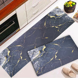 2 pcs set Kitchen , Bathroom ,HomeDecor Anti-Slip Absorbent Mat & Runner (K28)