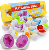 12PCS Baby’s Eggs Matching Game, Shape Matching Toys Egg For Kids