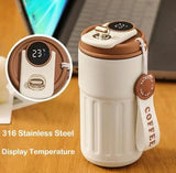 450ML Smart Display Bottle, Stainless Steel Coffee Mug