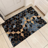 Magical Water Absorbent Anti-Slip Bathroom Mat Geometric Pattern  (M2)