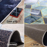Magical Water Absorbent Anti-Slip Bathroom Mat Geometric Pattern  (M2)