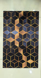 Magical Water Absorbent Anti-Slip Bathroom Mat Geometric Pattern  (M2)