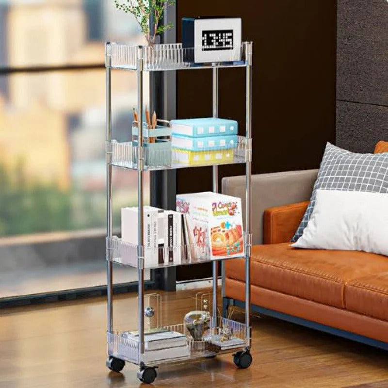 Luxury Acrylic 4Tier Trolly  (Premium Quality)