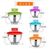 Stainless Steel Colourful 5pcs Bowl Set