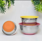 Stainless Steel Colourful 5pcs Bowl Set