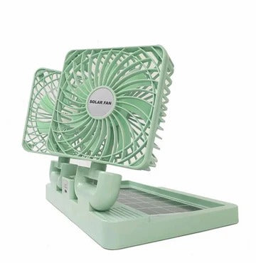 Mini Solar Panel Fan, Rechargeable Foldable Outdoor Fan