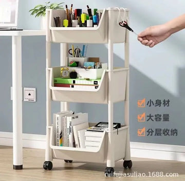 Wheels Small Cart Storage, Multi-Layer Home Organizer