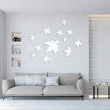 22 pcs Acrylic Maple Leaf Wall Decals