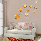 22 pcs Acrylic Maple Leaf Wall Decals