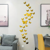 26 pcs Acrylic Beautiful Butterflies Home Decals