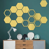 36pcs Set Acrylic Hexagon , Heart Wall Decals