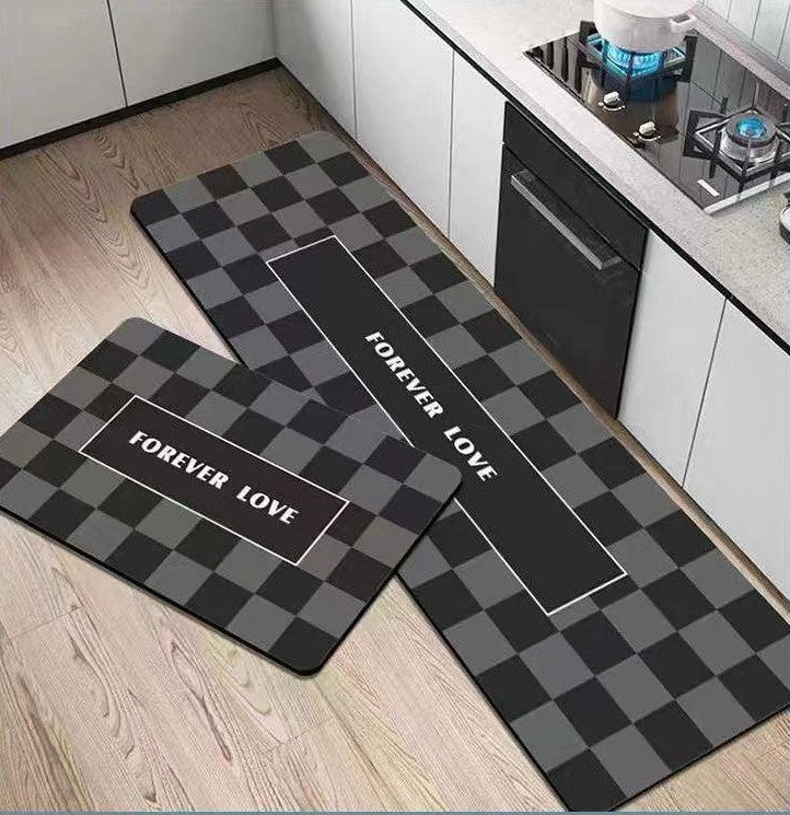 2 pcs set Kitchen , Bathroom ,HomeDecor Anti-Slip Absorbent Mat & Runner (i12)