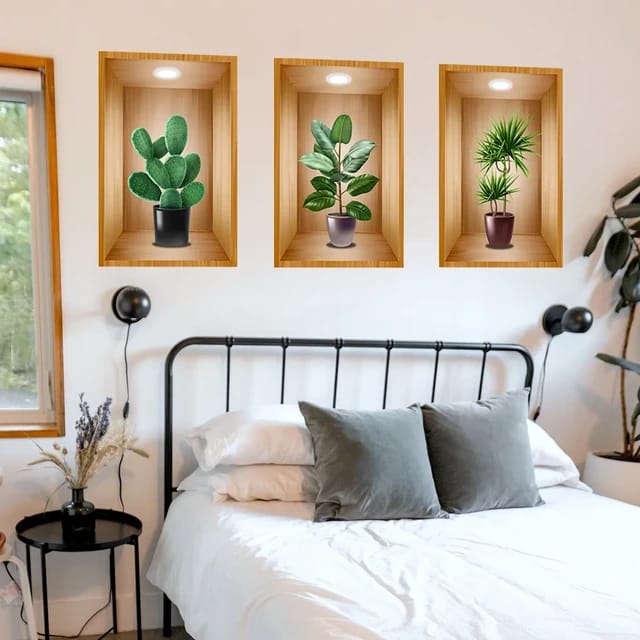 3D wall stickers 3pc set