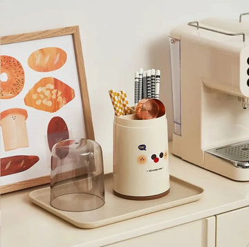 Plastic Round Cutlery Storage Organizer